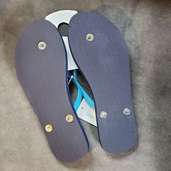 Nwt Vera Bradley Shore Enough Nautical flip flops sandals - Picture 3 of 4